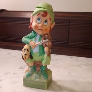 VTG 1975 Hoffman "Mr Lucky Series" Irish Themed Whiskey Decanter FIDDLER